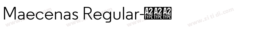 Maecenas Regular字体转换